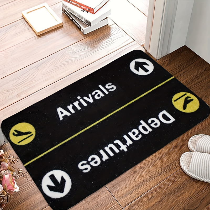 Home Landing Textiles - Airplane Takeoff Landing Doormat, Durable Non-Slip