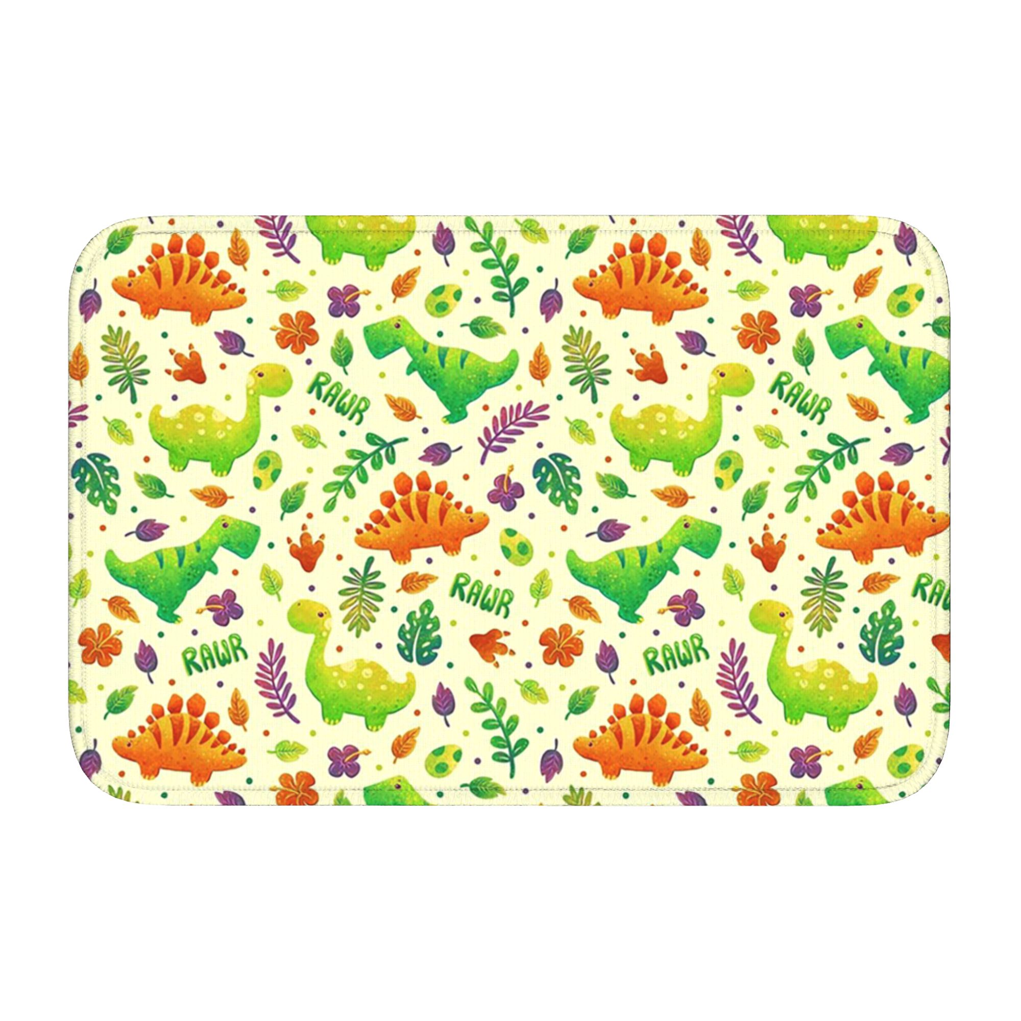 Home Landing Textiles - Dinosaur Land Cute Dino Pattern Doormat