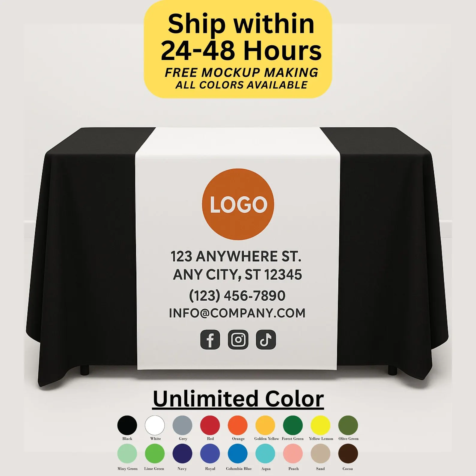 Home Textiles Market - Custom Logo Table Runners for Trade