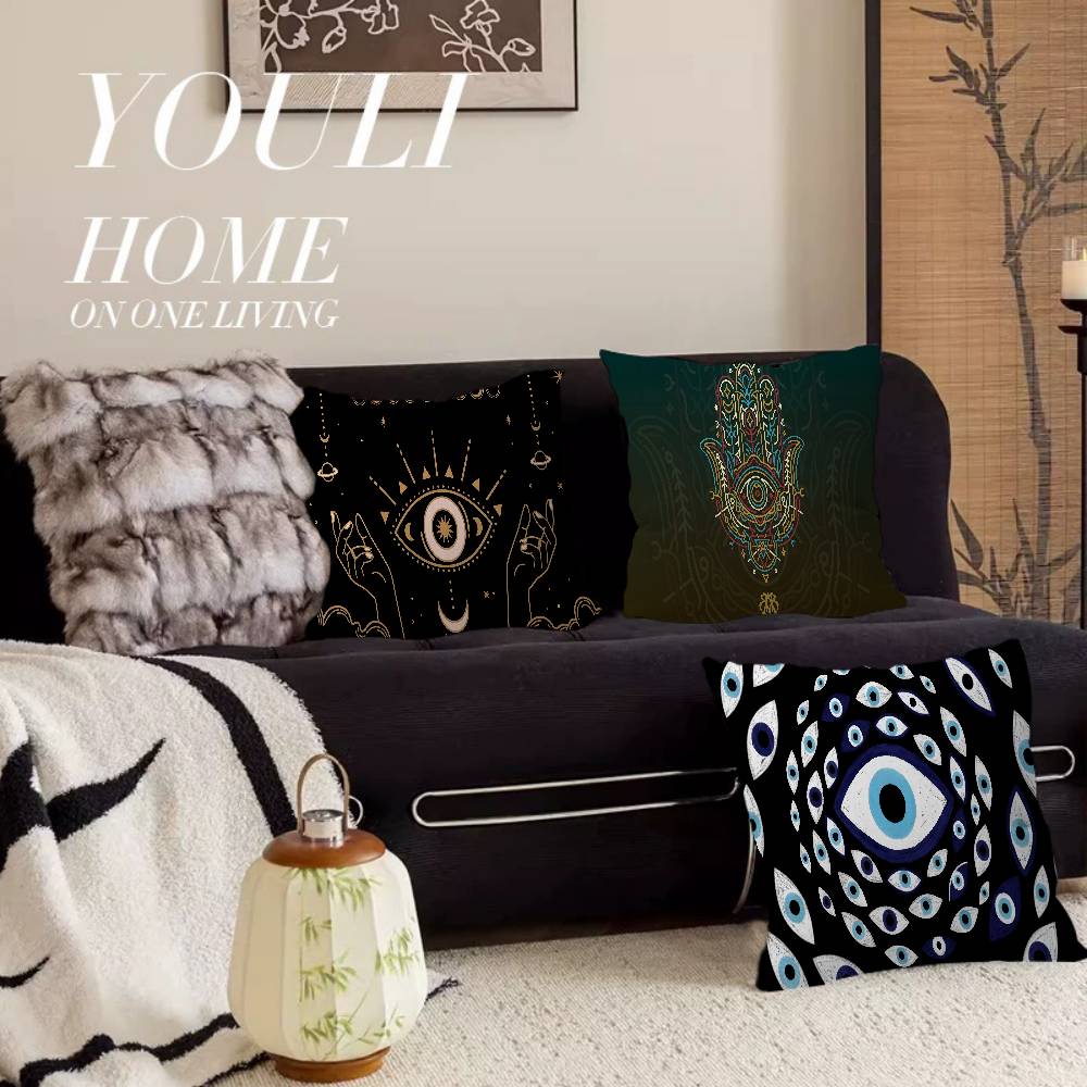 Home Art Textiles - Evil Eye Art Pillow Anime Pillow