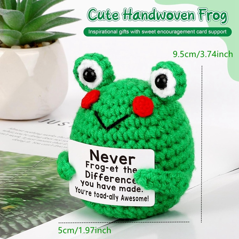 Funny Crochet Frog Figurines E - Home And Textiles Today recensione e prezzo