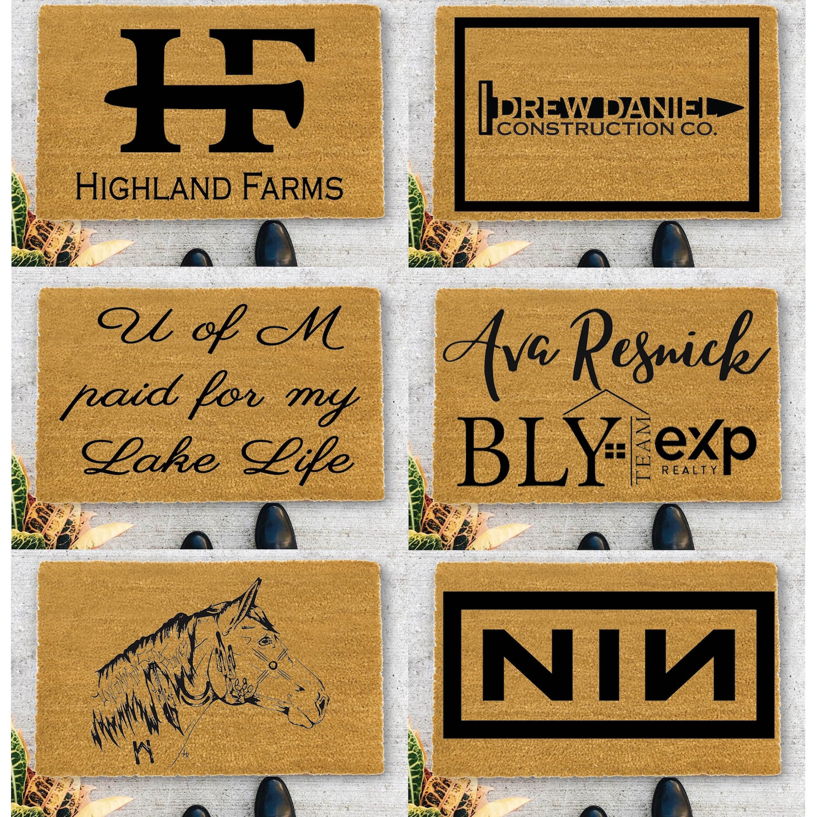 Custom Text Logo Doormat Fashi - Home Textiles Logo recensione e prezzo