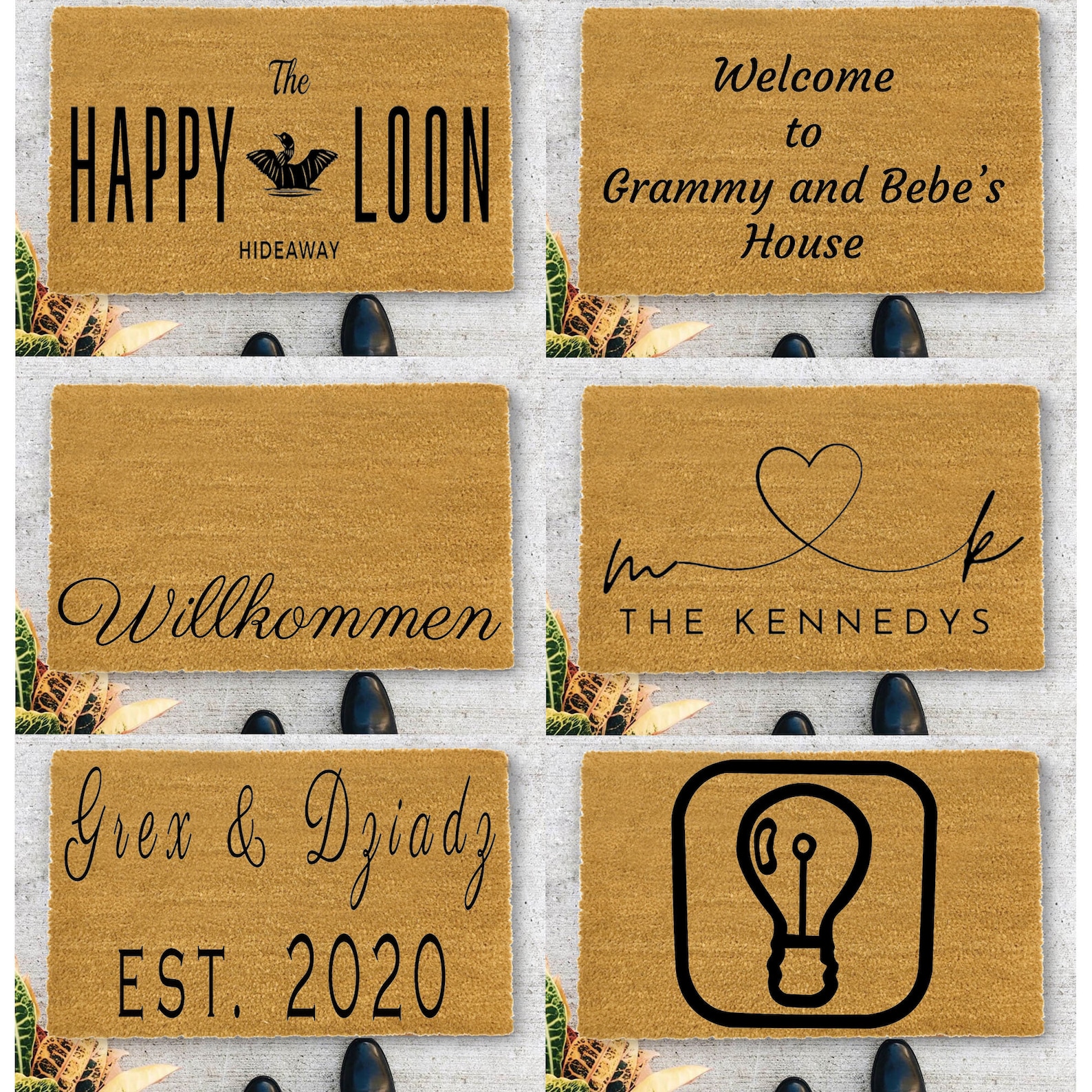 Custom Text Logo Doormat Fashi - Home Textiles Logo recensione e prezzo
