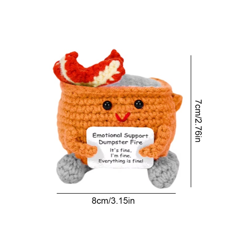 Handmade Crochet Dumpster Fire - Home And Textiles Today recensione e prezzo