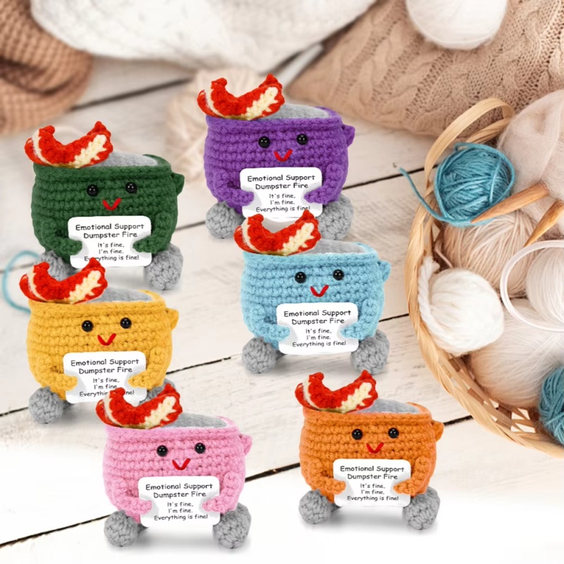 Handmade Crochet Dumpster Fire - Home And Textiles Today recensione e prezzo