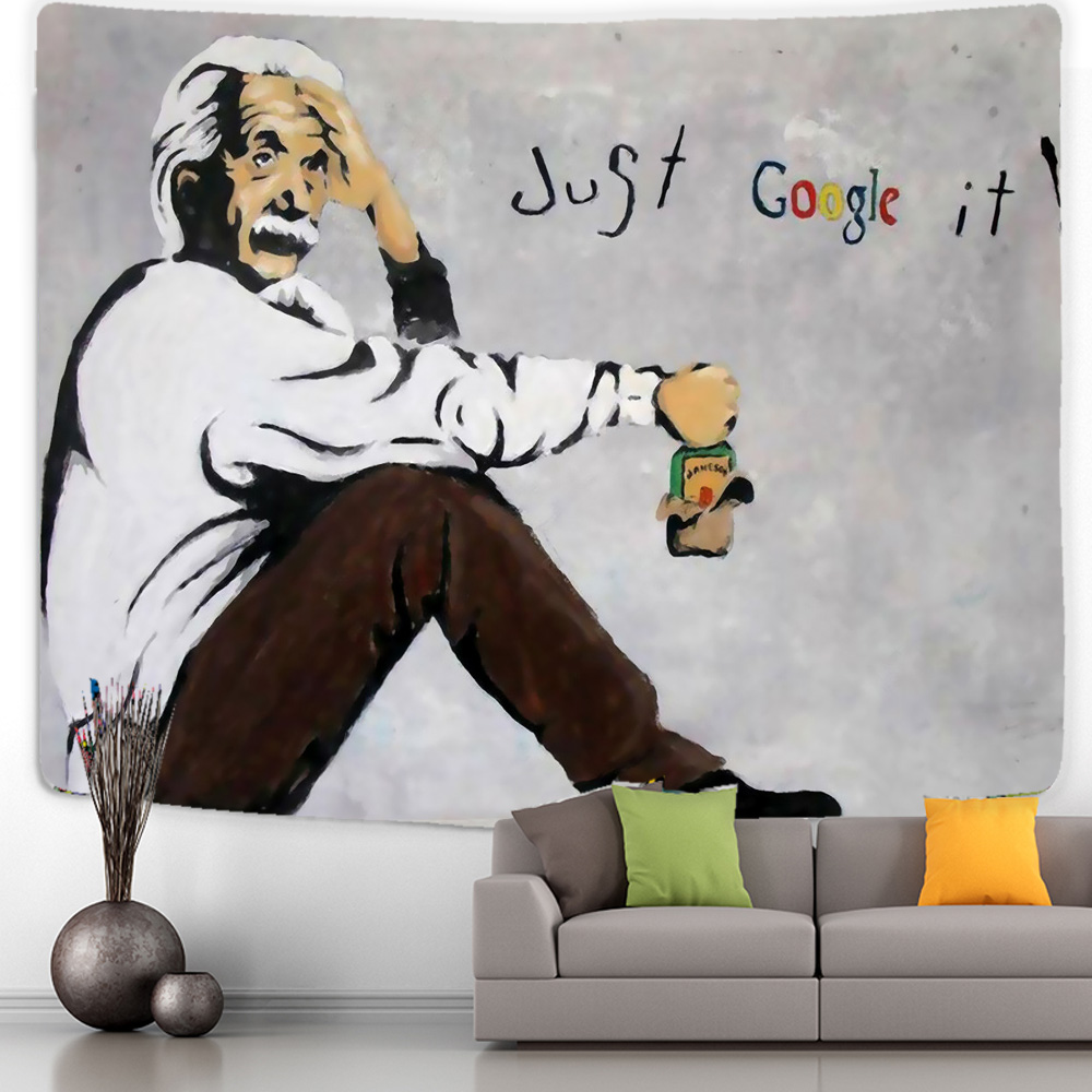 Banksy Einstein Painting Love  - Linum Home Textiles recensione e prezzo
