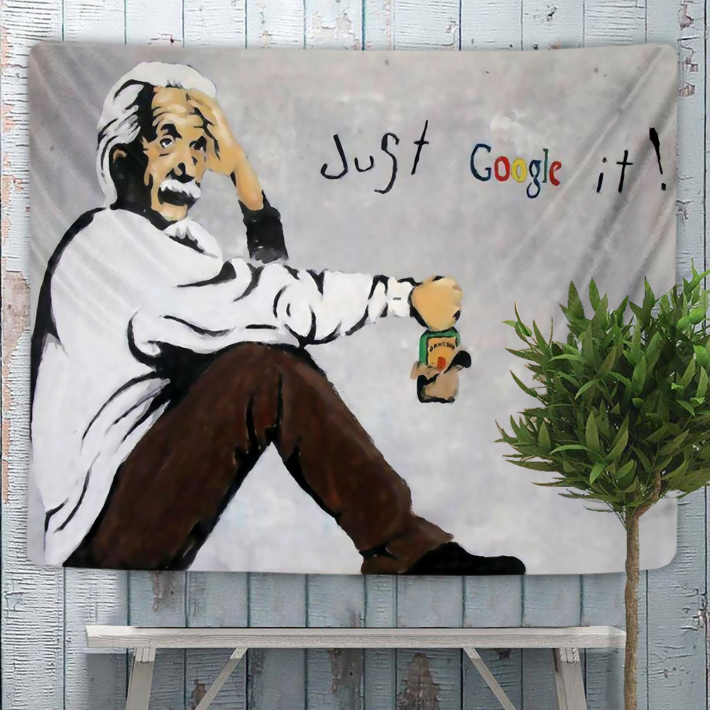 Banksy Einstein Painting Love  - Linum Home Textiles recensione e prezzo