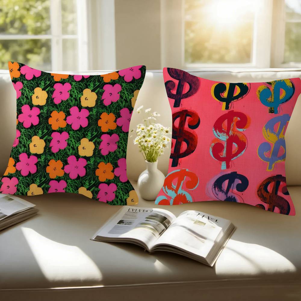 A-Andy W-Warhol Art  Cushion C - Home Art Textiles recensione e prezzo
