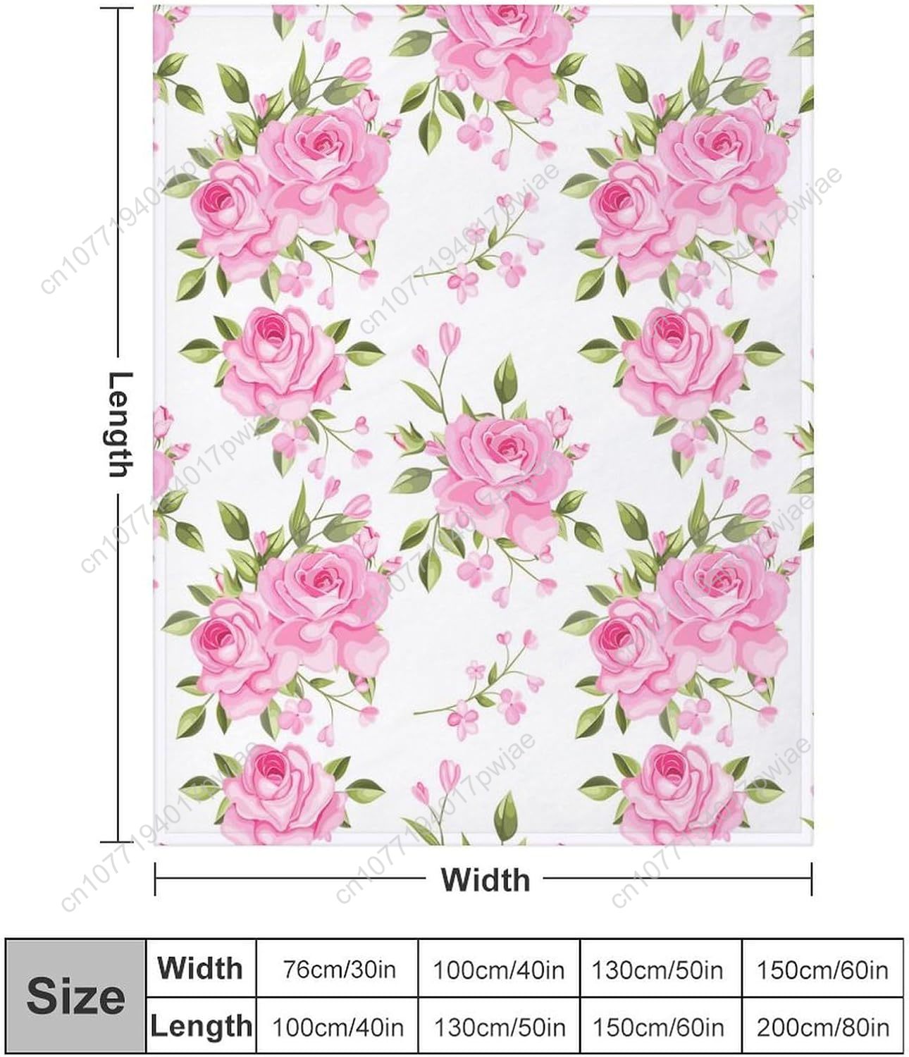 Pink Flower Throw Blanket Flor - Home Textiles & Decorations recensione e prezzo