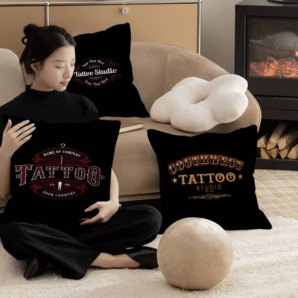 Tattoo Shop Logo Cushion Cover - Home Textiles Logo recensione e prezzo