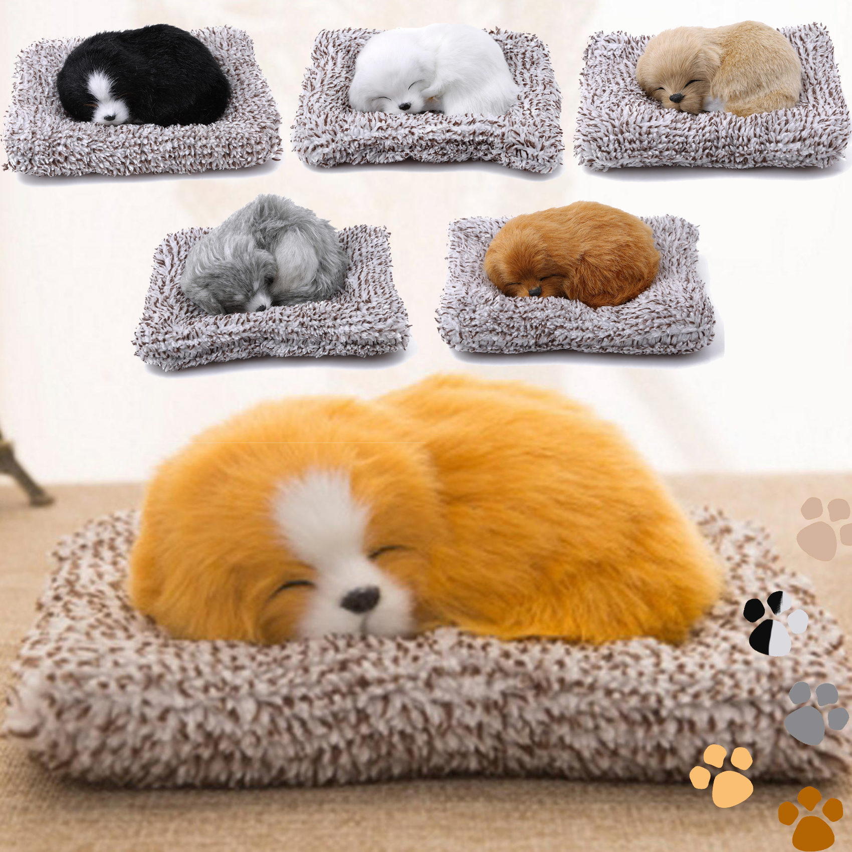 1PC Cute Lying Dog Figurine Ka - Home Art Textiles recensione e prezzo