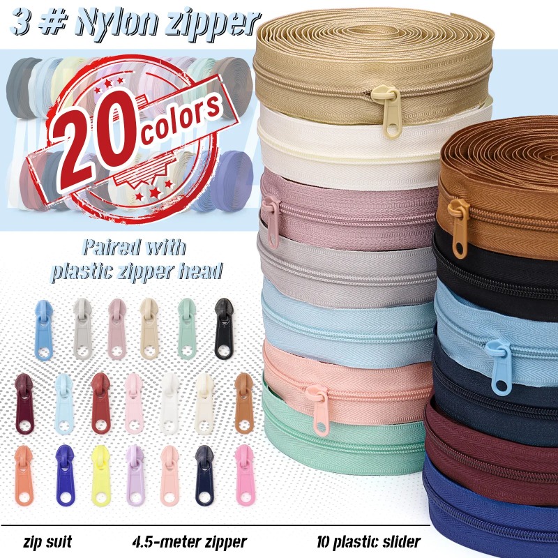 1 group = 4.5m zipper + 10 pla - Home Textiles Group recensione e prezzo