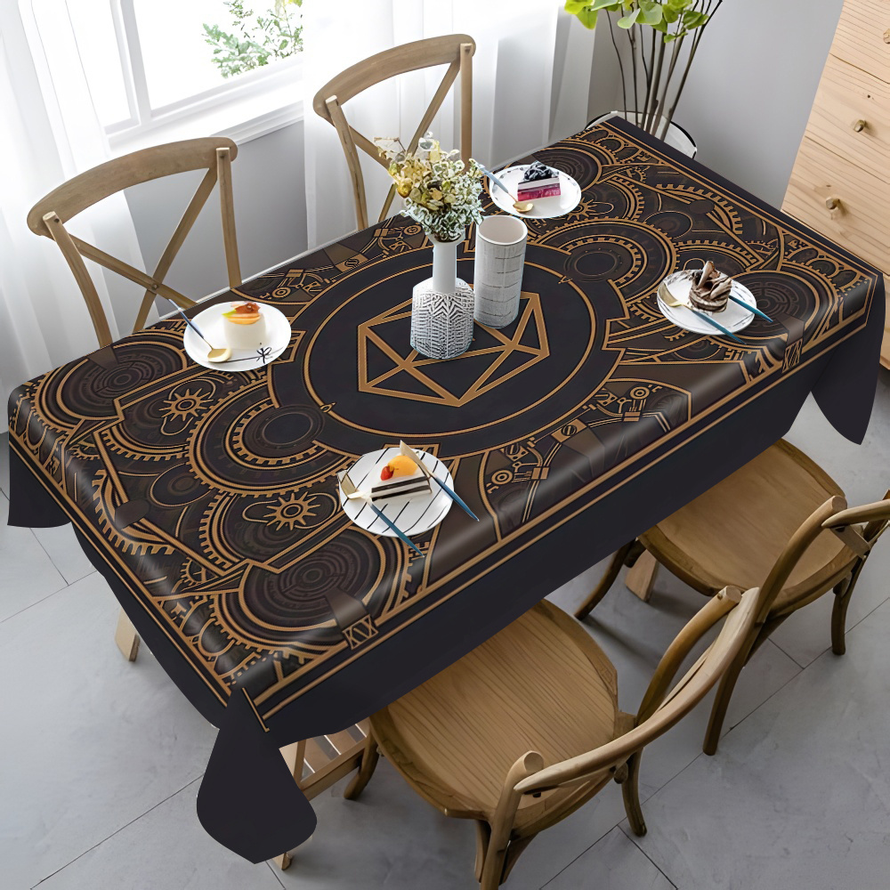 Steampunk Black Golden Gear Pa - Home Textiles & Decorations recensione e prezzo