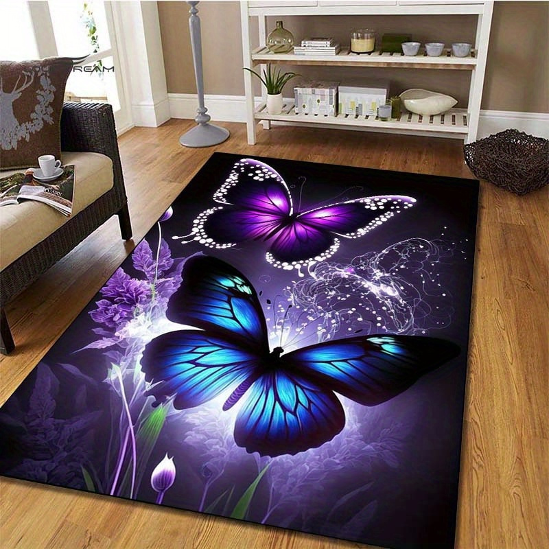 Vibrant Butterfly and Purple F - Home Art Textiles recensione e prezzo