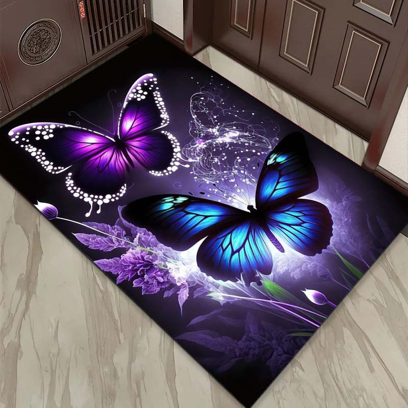Vibrant Butterfly and Purple F - Home Art Textiles recensione e prezzo