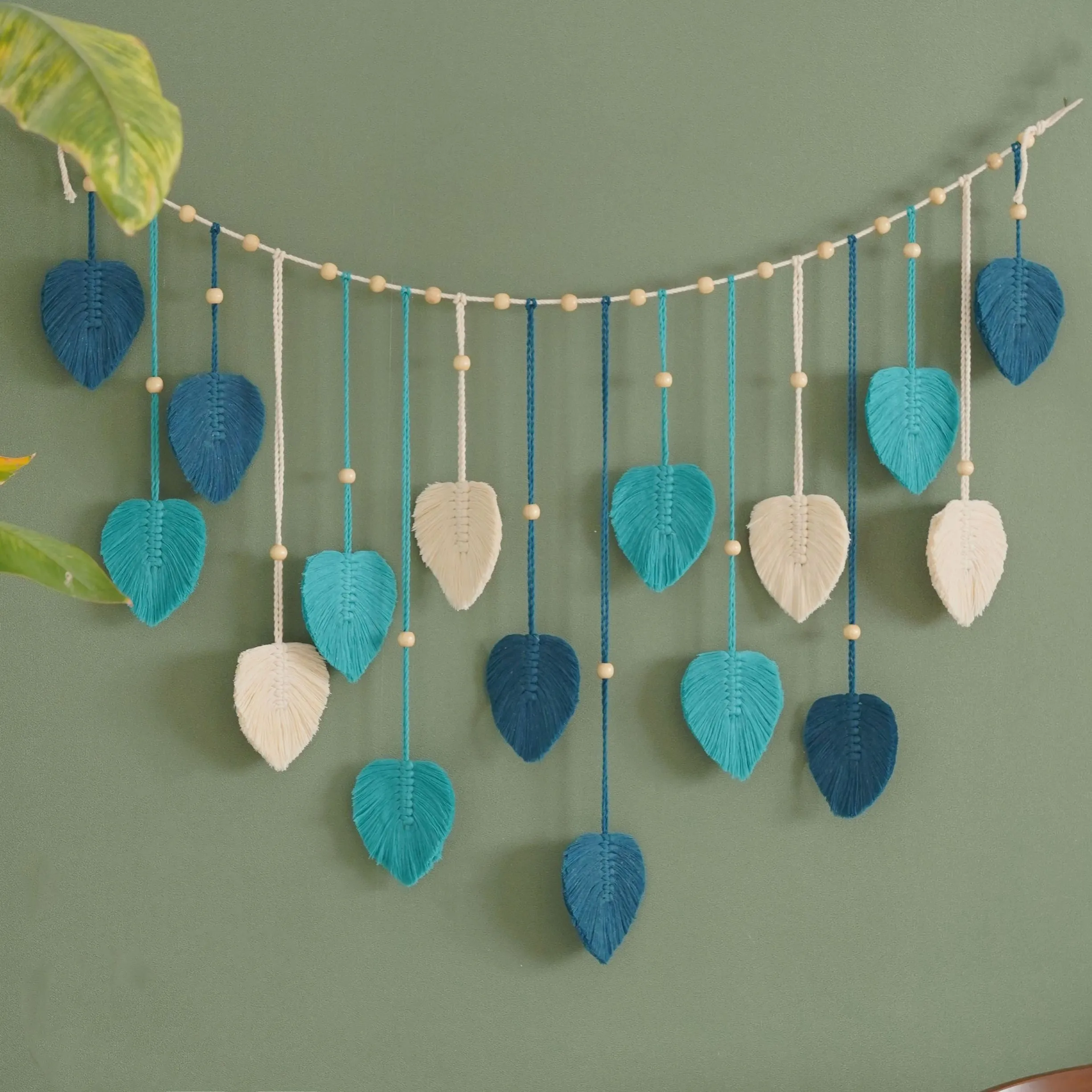 1 Pc Green Leaves Garland, Mac - Home Art Textiles recensione e prezzo