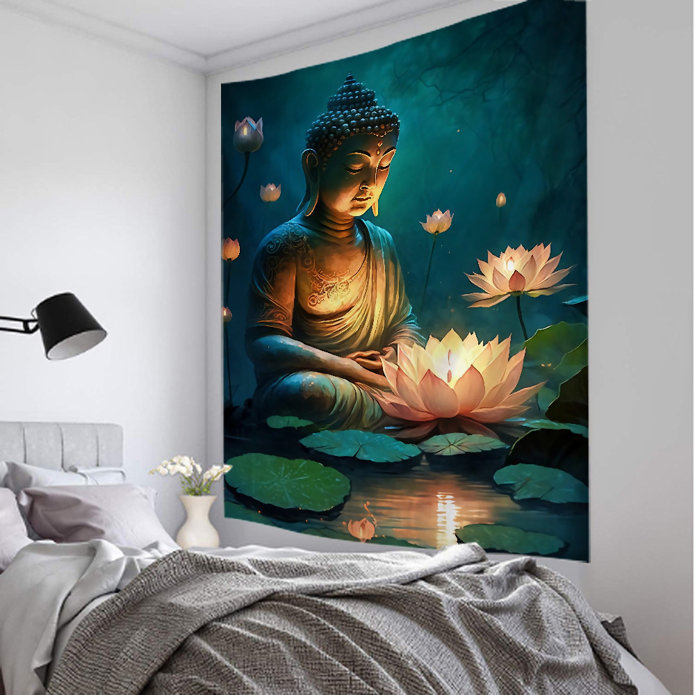 Indian Buddha statue tapestry  - Linum Home Textiles recensione e prezzo