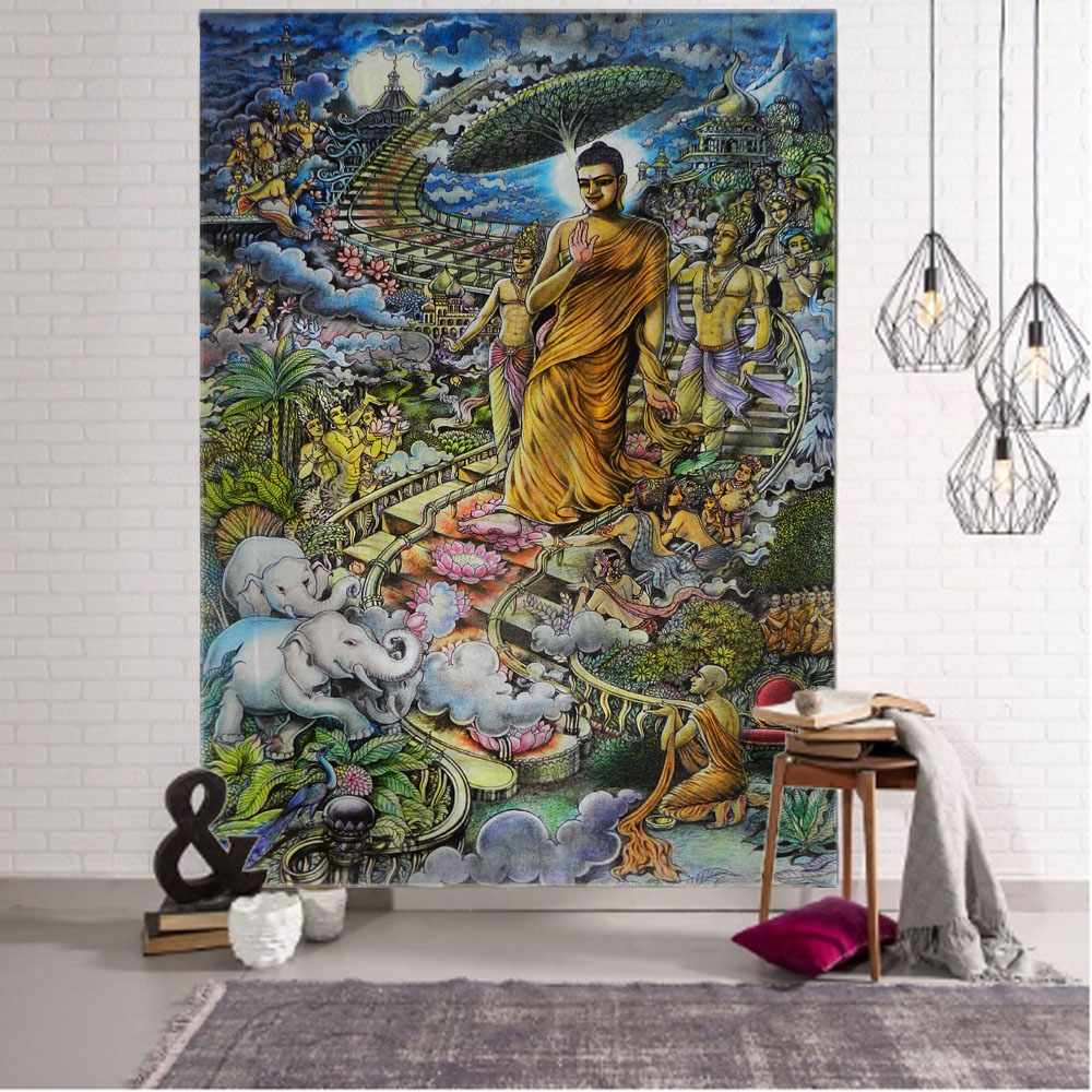 Indian Buddha statue tapestry  - Linum Home Textiles recensione e prezzo