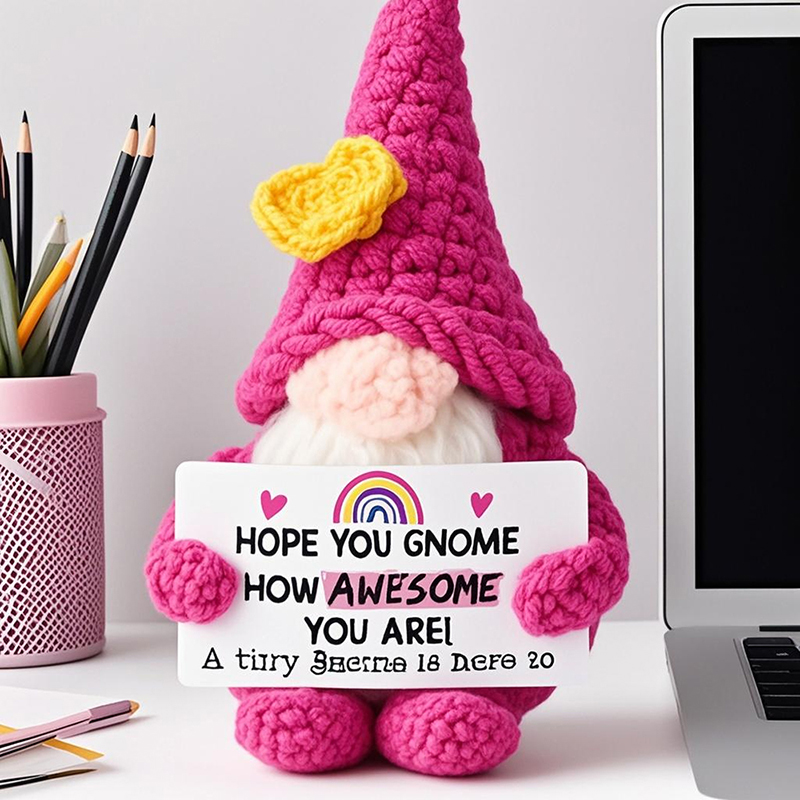 Positive Energy Crochet Gnome  - Home And Textiles Today recensione e prezzo