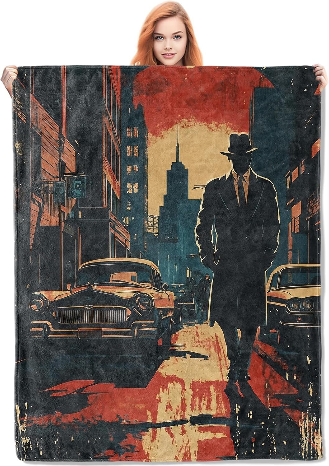 Noir Detective Blanket Gifts f - Home Textiles & Decorations recensione e prezzo