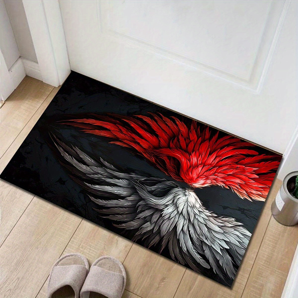 Red and White Wings Rug Modern - Home Art Textiles recensione e prezzo
