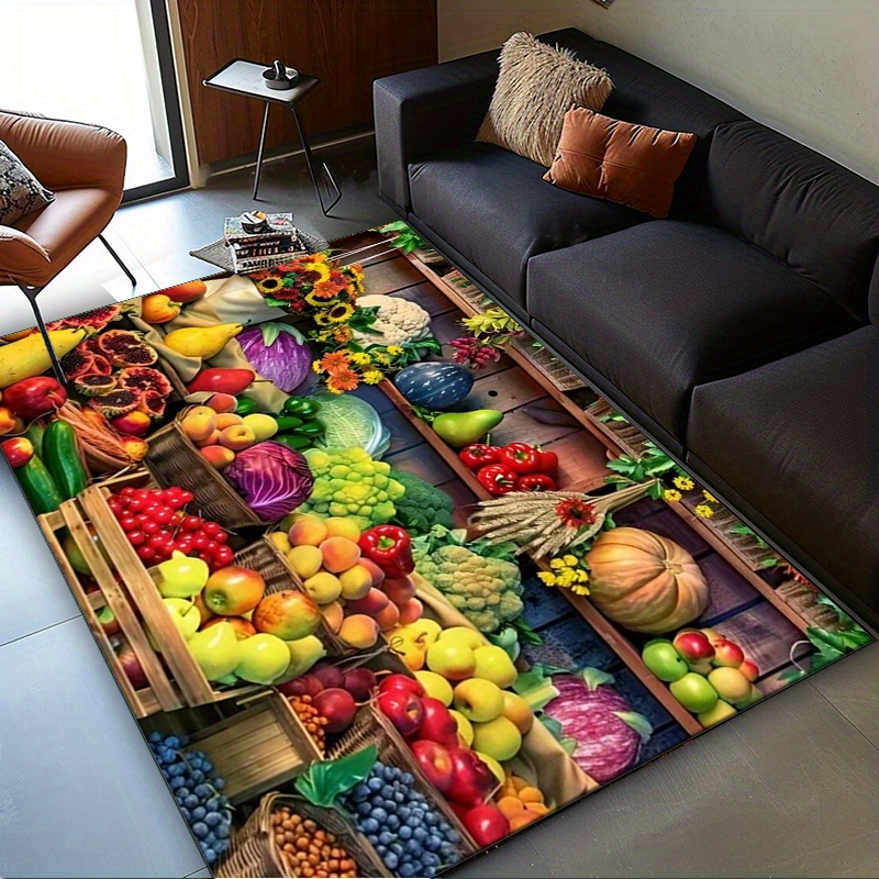 Vibrant Fruit Market Rug for K - Home Textiles Market recensione e prezzo