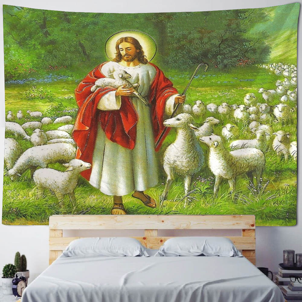 Jesus illustration art tapestr - Linum Home Textiles recensione e prezzo