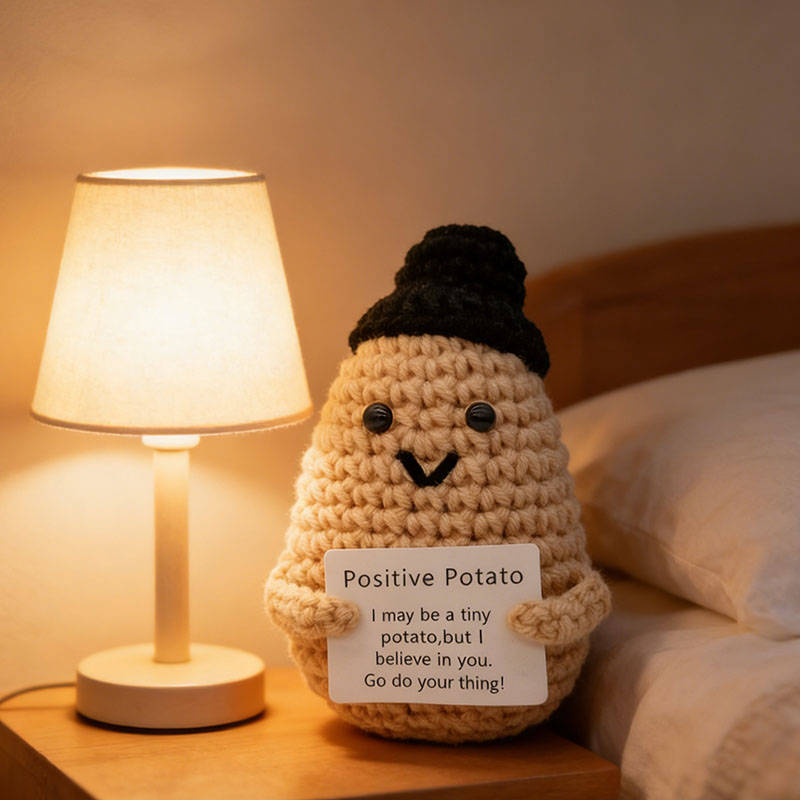 Cute Positive Potato Crochet D - Home And Textiles Today recensione e prezzo