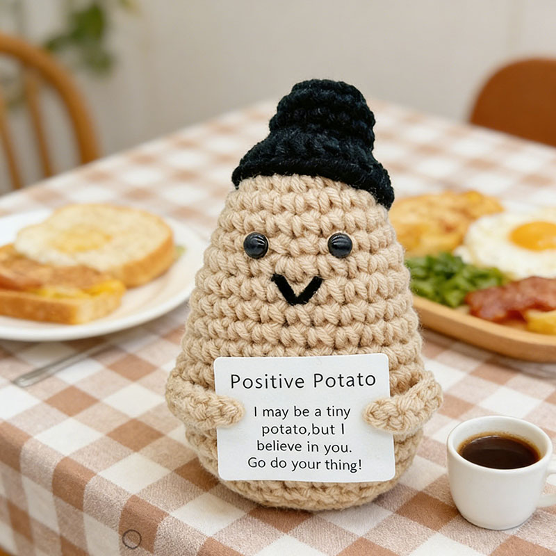 Cute Positive Potato Crochet D - Home And Textiles Today recensione e prezzo
