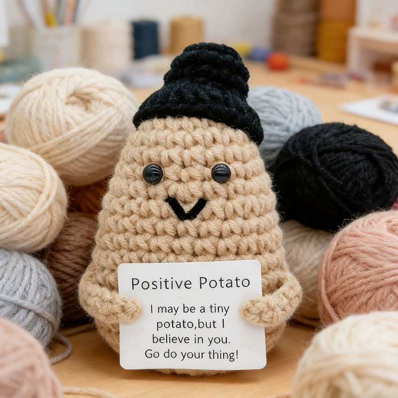 Cute Positive Potato Crochet D - Home And Textiles Today recensione e prezzo