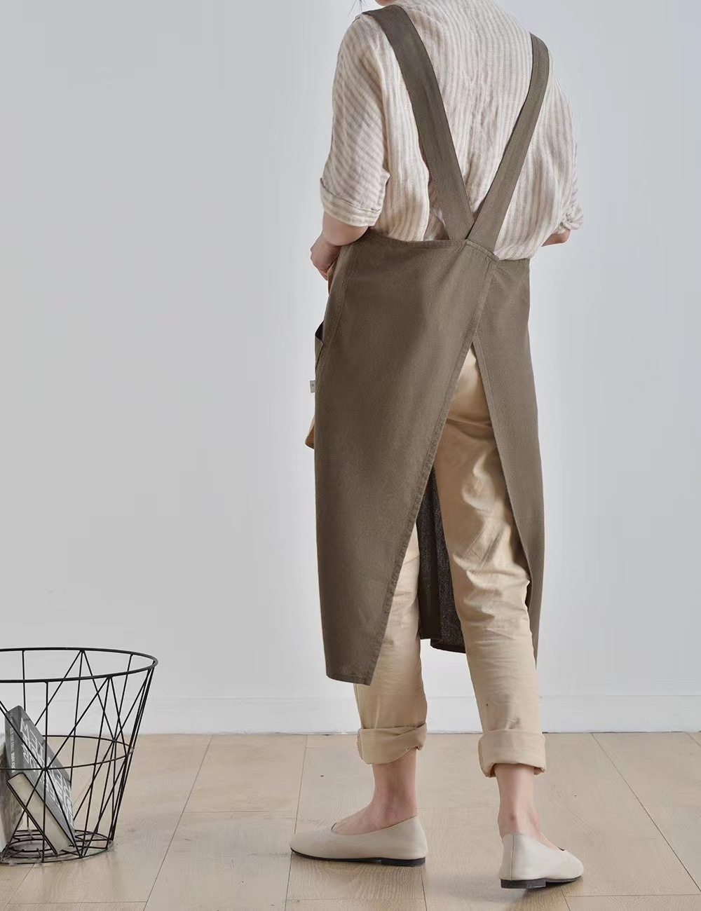 Long Cotton and Linen Apron La - Linum Home Textiles recensione e prezzo